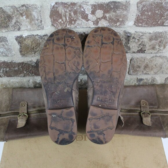 Born Kendell Mid Calf Boot Brown Womens Size 9 - Picture 11 of 12